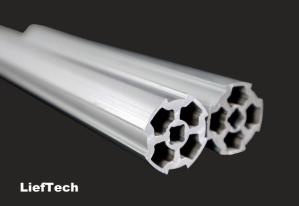 China reinforced Aluminum Lean Pipe recyclable material oxidized surface factory