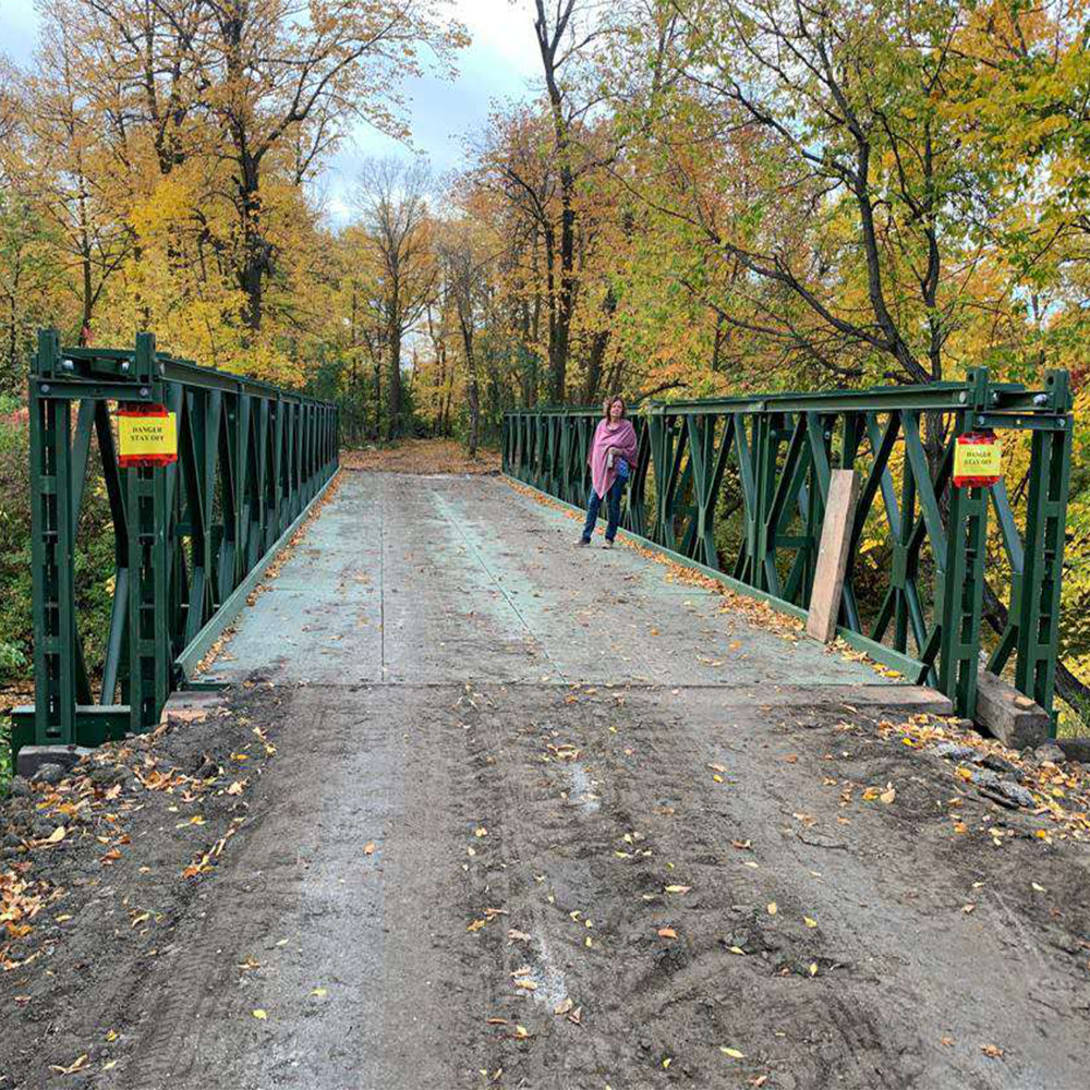 ASTM Q345b Steel Temporary Bailey Bridge Construction Army Military