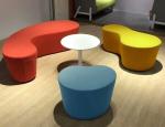 Public Area Sofa For Rest Room Fabric Couch