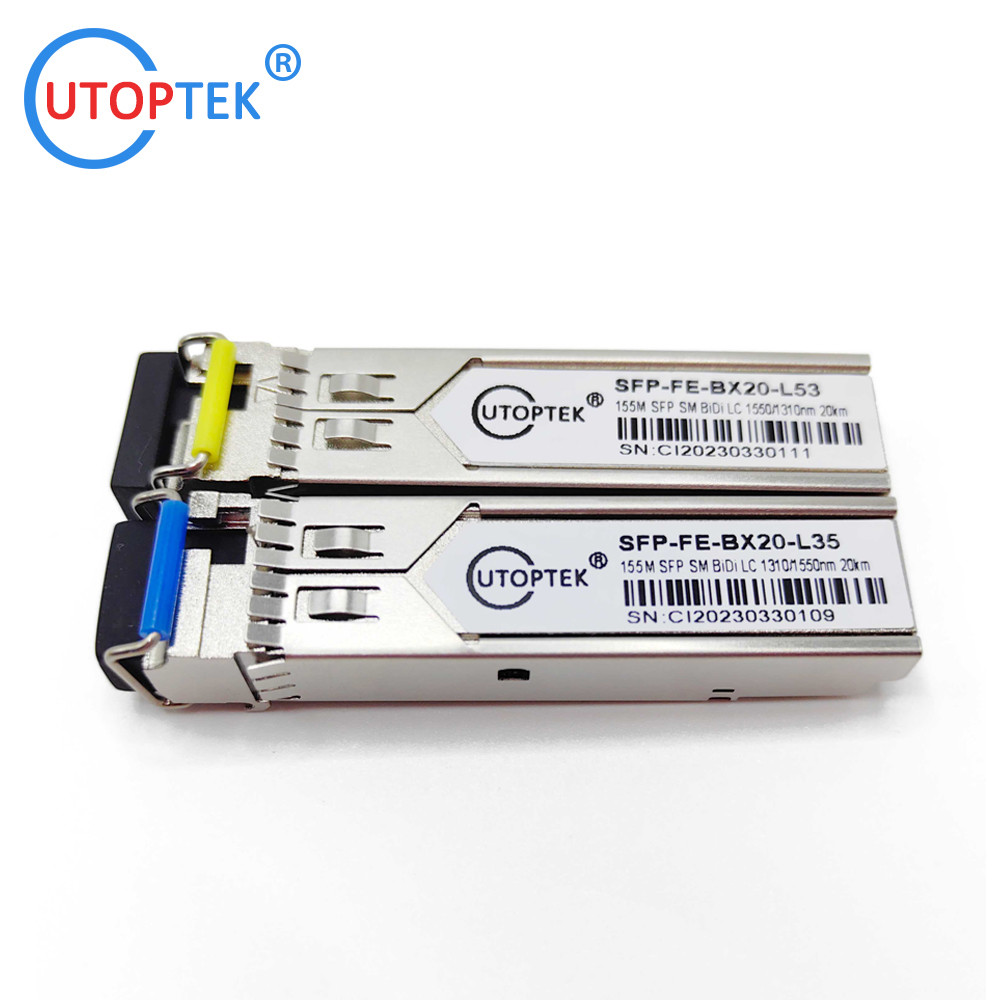 155M SFP SMF Bidi LC 20km 1310/1550nm optical fiber sfp transceiver module for cisco/huawei/ZTE/Viettle