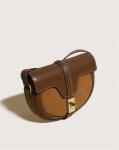 Niche Female Crossbody Bag PU Vintage Leather Saddle Bag