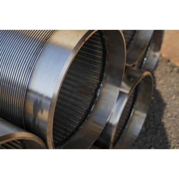 SS316L Wedge Wire Strainer Pipe 6 Inch 152.40mm Inner Diameter Continuous Slot Screen Tube