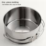 Silver Camping Non Stick Mess Kit Portable For Outdoor Hiking