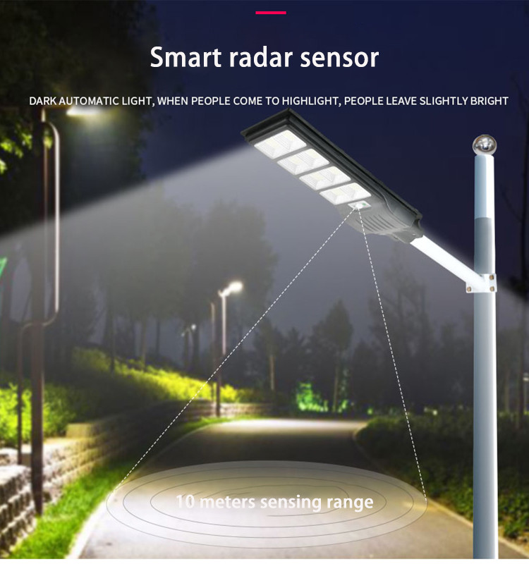 All In One Solar Light LED Street Light Ip65 600w Solar Street Light Bright White