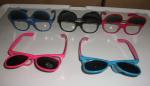 Disposable Plastic Diffraction 3D Fireworks Glasses Flip UP Style