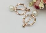 Round Shape Zinc Alloy Metal Shoe Buckles Corrosion Resistant Easy To Put On