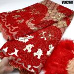 2021 the newestv designs high quality velvet lace fabrics with sequins for