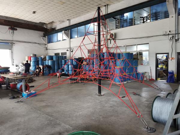 China Playground Pyramid Climbing Net Spider Net For Kids Climbing factory