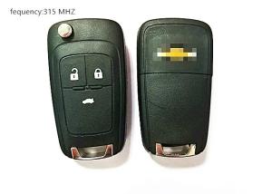 China 315 MHZ 3 Button Car Remote Key / Chevrolet Car Key V2T01060512 GM 1350022 FRQUENCY factory