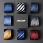 Average Size Tie Custom Striped Fashion Classic 100% Polyester Woven Men's