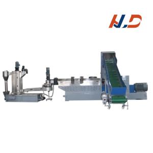 China PLC Pbat Pla Recycling Plastic Pelletizer Single Screw Compounding Granulating Machine factory