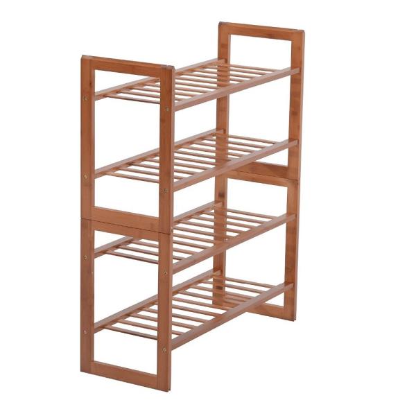 Wooden Shoe Storage Organizer Tack Living Room Furniture 26.7"L X 10.2"W X 31.5