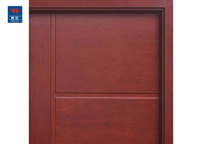 Solid Core Wood Grain Fire Rated Flush Wooden Door For Living Room