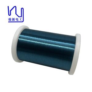 China 42.5 Awg Soldering Magnet Wire Color Blue 2uew155 Enameled Copper factory