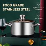 Factory Direct Kitchen Cooking Food Stainless Steel 3 PCS Cooking Pots And Pans