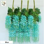 UVG 110cm faux floral arrangements long shoot wisteria silk flowers for wedding