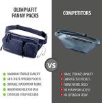 6 Pockets Fashion Fanny Pack Hiking Cute Waist Bag