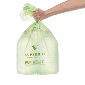 China PLA Star Seal Kitchen Biodegradable Compostable Bags Food Scrap Trash Bags factory