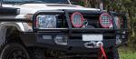 Steel Bull Bar With Integrated Light 20W 12V 50 000 Hour Lifespan Black Powder