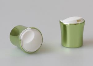 China Press 28mm Aluminum Closures Shiny Green Color For Plastic Bottle factory