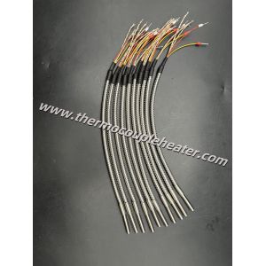 China Durable Cartridge Heaters With Flexible Steel Hose Protection on sale