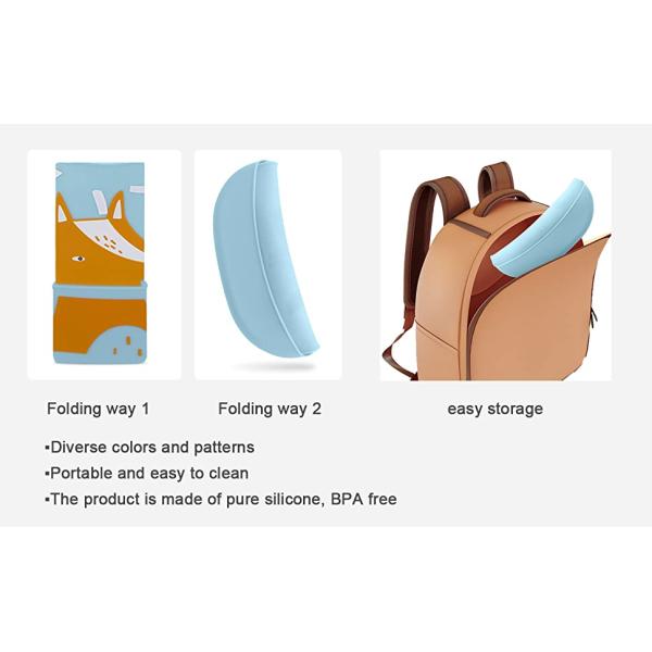 Soft Molding In One Solid Baby Silicone Feeding Bib Safe In Boiling Water