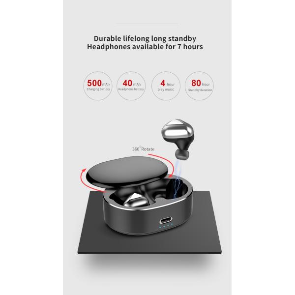 HiFi 6D Stereo Bluetooth 5.0 Tws Wireless Headphones Ipx6 Waterproof Headset Handfree Sport Bluetooth Earphone