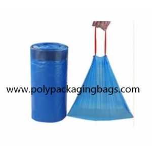 Ldpe Material Drawstring Degradable Garbage Bag Roll Recyclable