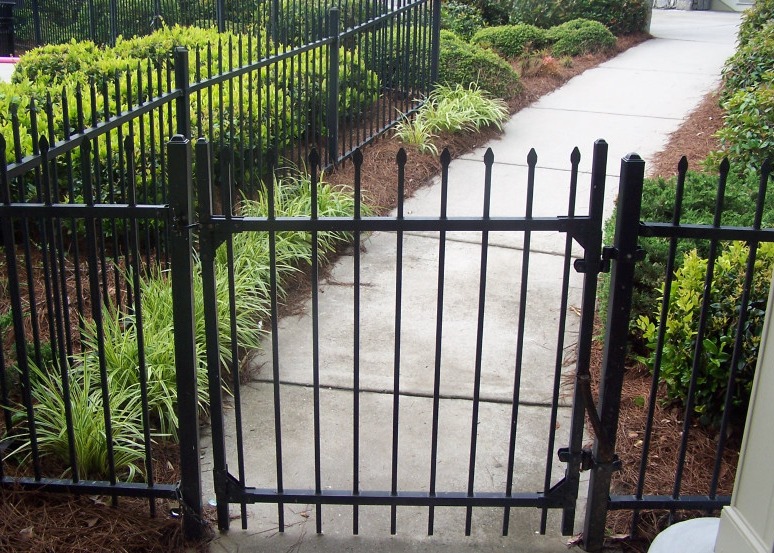 Spear Top Steel Single Gates , 1.8mx2.4m Fencing Tubular Steel