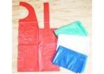 100% Virgin PE Disposable Apron CE Certificate Contact With Food Coloured Size
