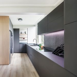 Customization Luxury Wood Hanging Cabinet 2 Pac Matt Gray Finish Base Cabinet