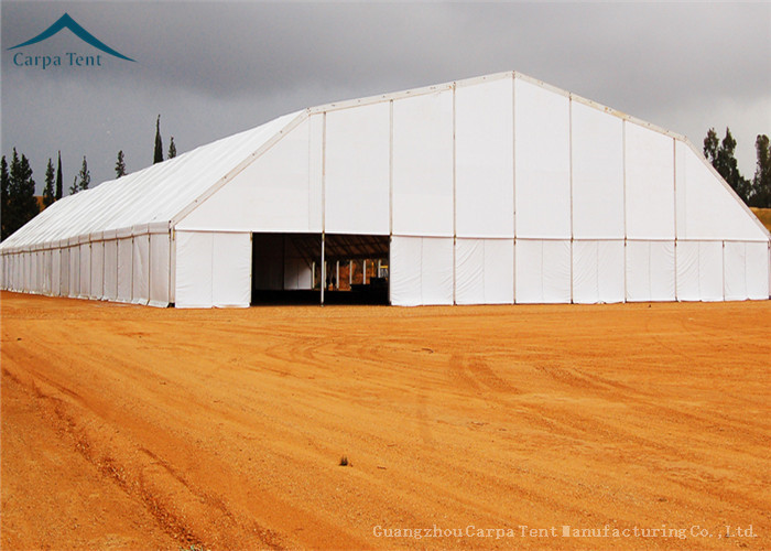 25m * 35m Deluxe Ridge Canvas Marquee Tents PVC Durable Polygon For Industry Event