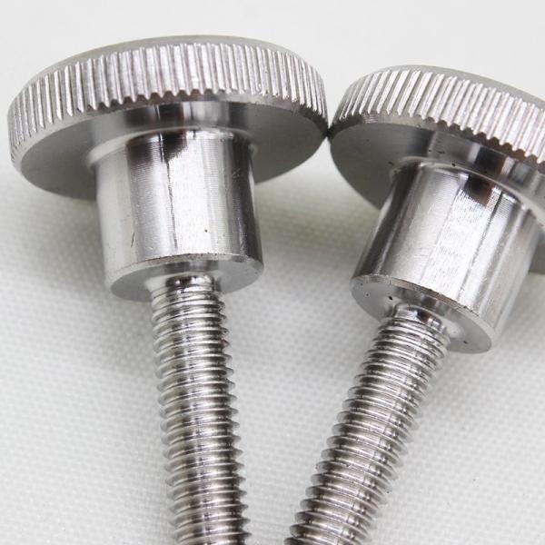 A2 A4 Stainless Steel Knurled Shoulder Thumb Screw DIN464 Knurled Thumb Screw