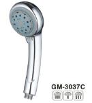Titanium Brushed Brass Hand Shower Spray Thumb Tab Chrome Hand Held Shower Head