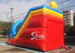 Popular children happy clown inflatable slide with arch full digitally printed