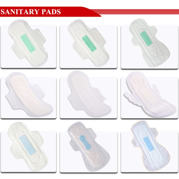 Wholesale Blessing Pad Cotton Breathable Sanitary Napkins with Super High Absorbency & Winged Design for Africa Market