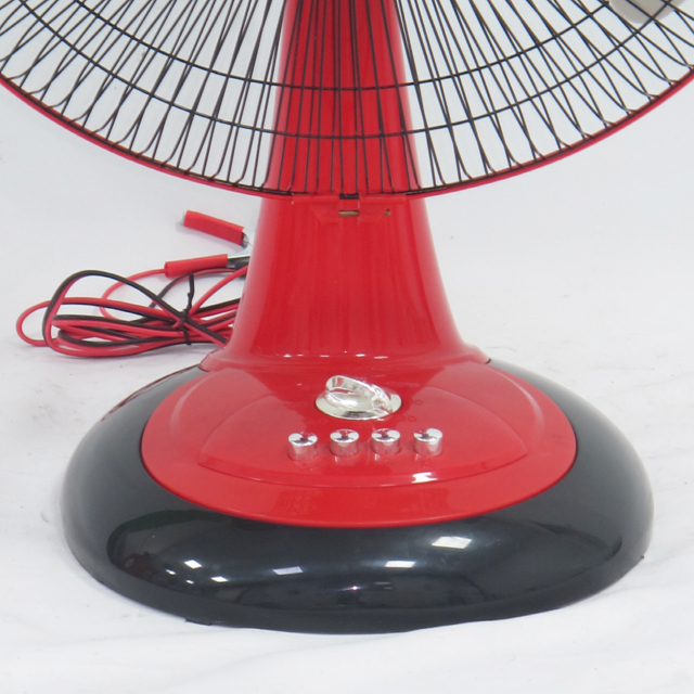 16 Inch 12 Volt Desk Energy Saving Emergency Solar Fans With Timer