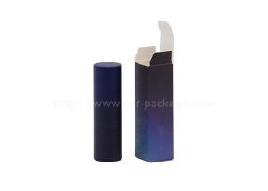 China Aluminum Lipstick Tube 3.5g Cylinder Magnetic Container With Paper Package factory