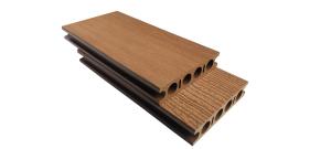 China Flat Grain Round Hollow 150 32mm WPC Hollow Decking factory