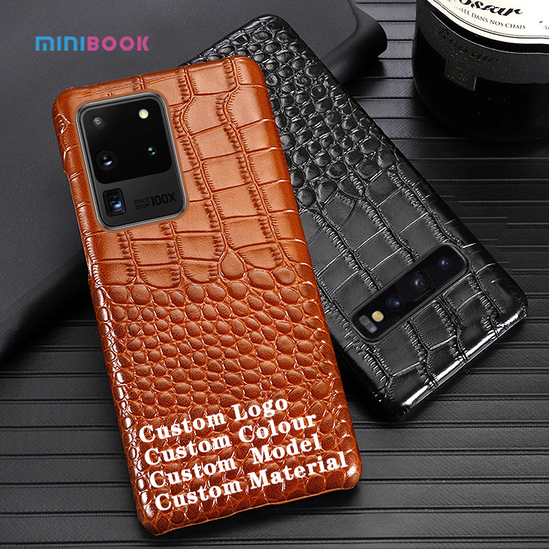 0.04kg OEM/ODM Crocodile Skin Pattern Real Leather Phone Case For Iphone 12 Pro Max