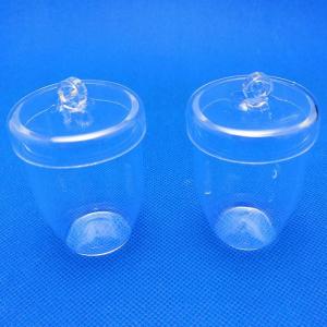 China Lab Apparatus Quartz Glass Crucible Cup Shaped Fused Quartz Crucible factory