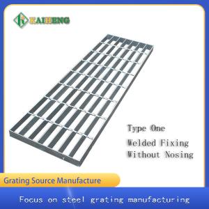 China T1 Welded Metal Bar Grating Stair Treads Ladder 60mm Bearing Bars Pitch factory
