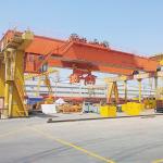 Cabin Control 30 Ton Double Girder Bridge Crane For Steel Factory