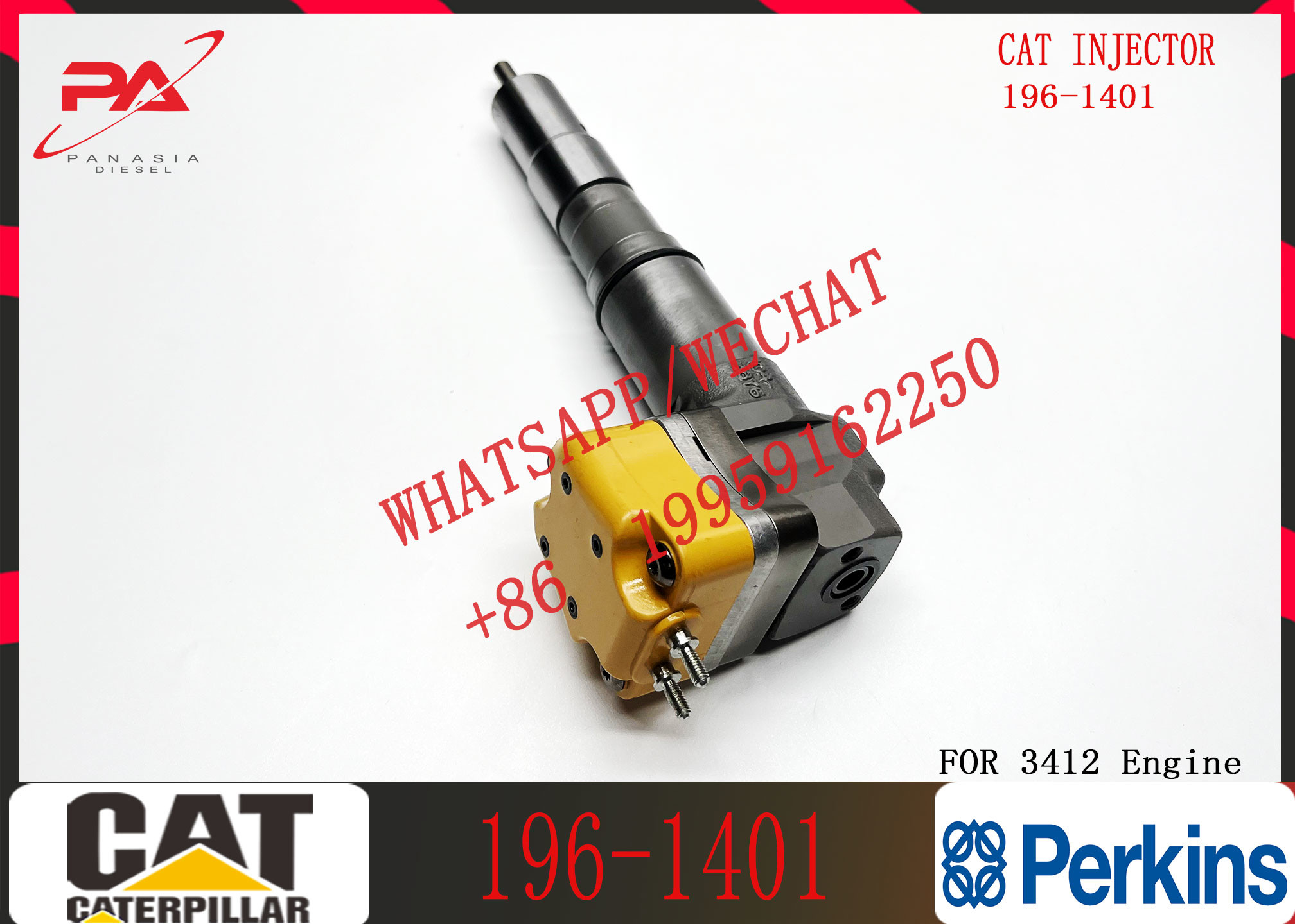 Diesel Fuel Injector 174-7526 179-6020 20R-4148 232-1171 232-1183 196-1401 for CAT 3126E Engine Injector