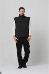 100% Polyester Lining Cold Weather Workwear 180gsm Black Winter Vest Mens