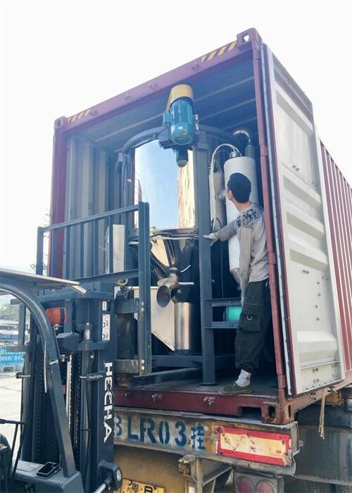 Vertical Granules Resin Plastic Mixing Machine Polished SUS OVM-2000