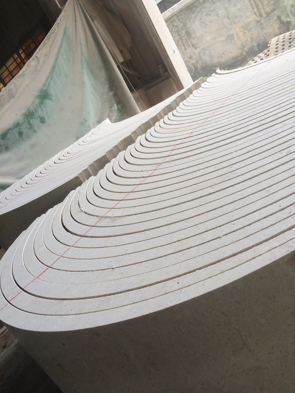 Four Slice Edge Cutting Machine For Column Slab