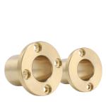 Shock Resistance Oil Lubricated Brass Bearing Bushing Up To 300.C DIN 1850