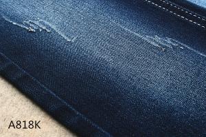 China 10 Ounces 58 59&quot; Width Elastic Satin Denim Fabric For Female Black Backside factory