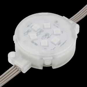 China Outdoor Waterproof IP67 LED Point Light 1.5W Smd5050 DC24V 50mm RGB DMX512 factory
